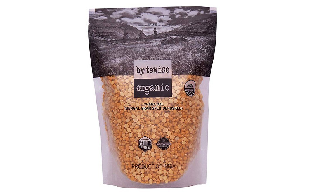 Bytewise Organic Chana Dal (Bengal Gram Split Dehusked)   Pack  500 grams